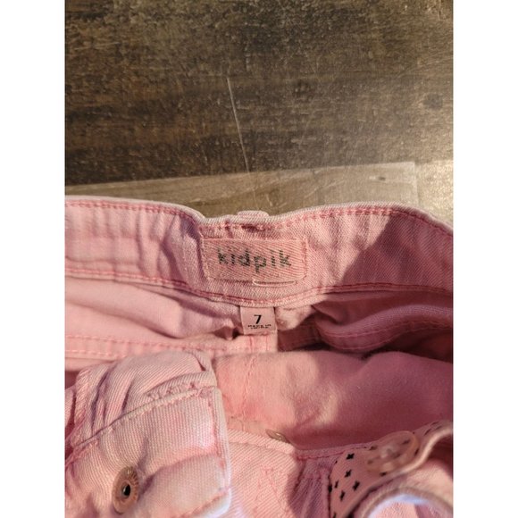 Kidpik youth 4 Pink denim shorts - Picture 3 of 4
